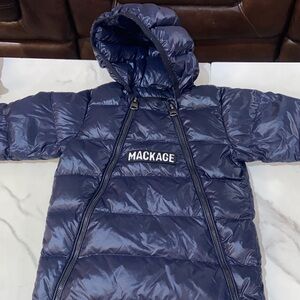 Mackage Unisex Allie Quilted Bunting Bag Midnight Blue Size 12Months Baby